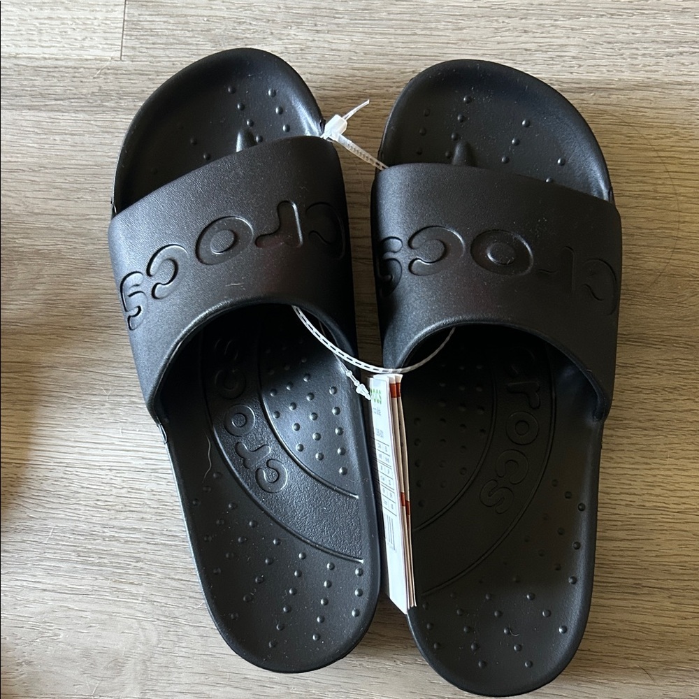 CROCS Black Slide Sandals